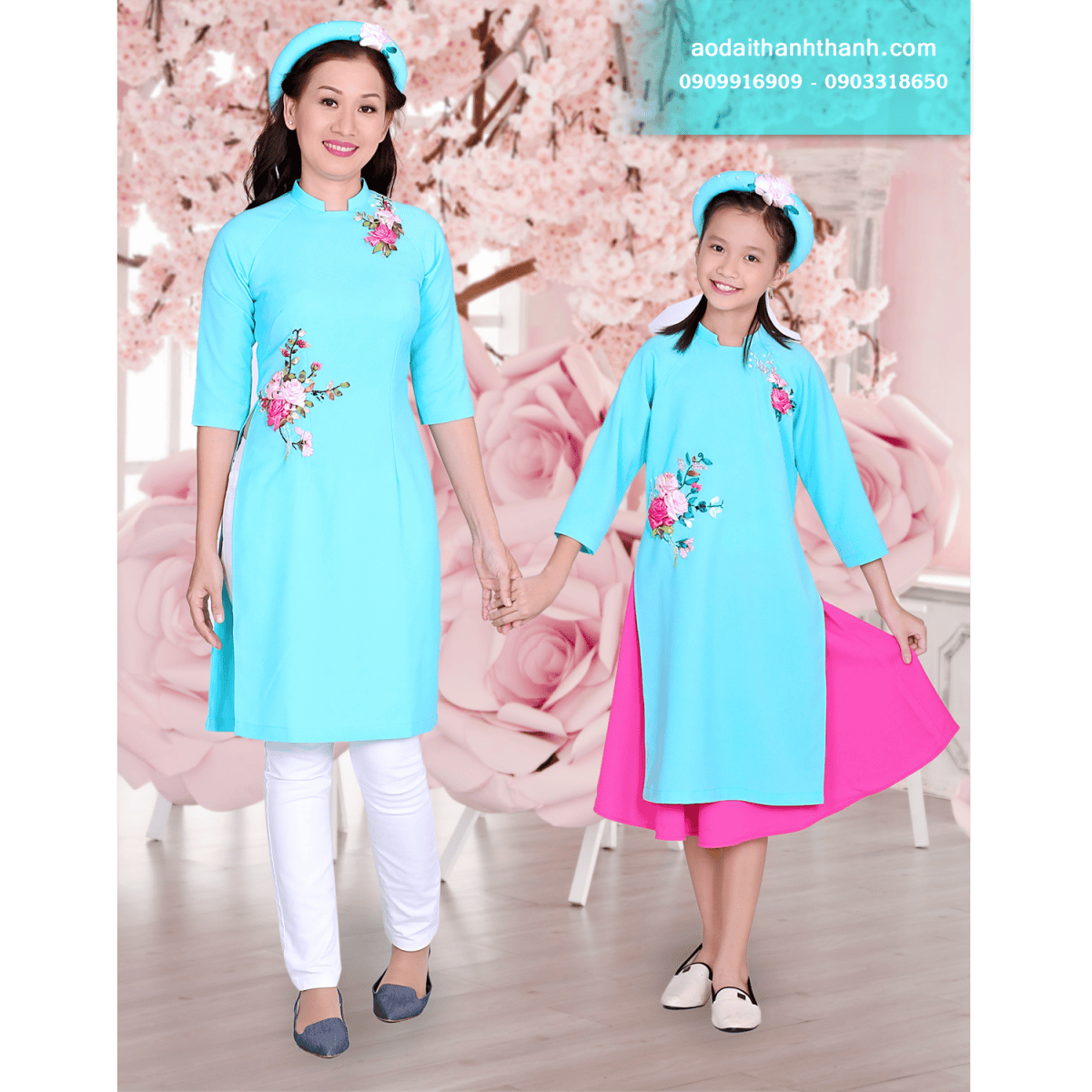 ÁO DÀI MẸ BÉ 07
