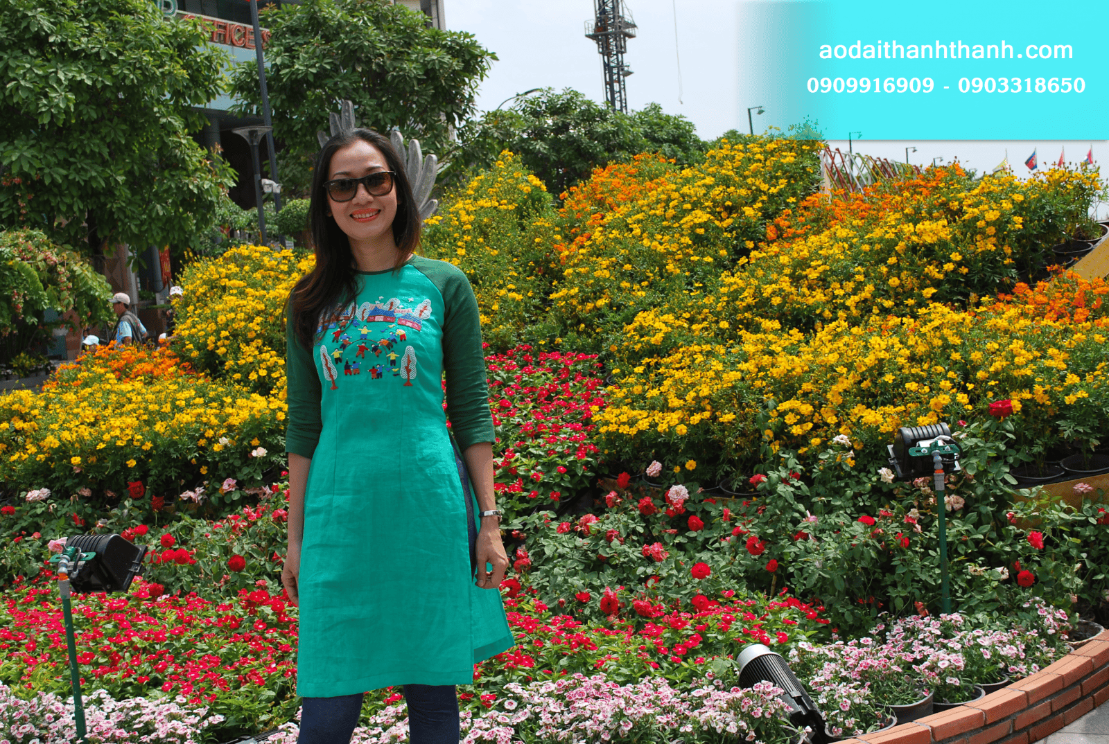 ÁO DÀI THÊU TAY 07